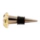Yellow Glass Flower Wine Stopper 